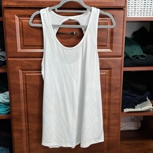 Zyia White Twist Tank Sz XL